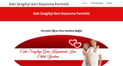 Desktop Screenshot of eskisevgiliyigerikazanmaformulu.com