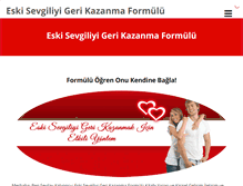 Tablet Screenshot of eskisevgiliyigerikazanmaformulu.com